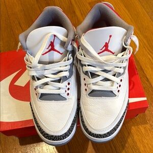 Kids Jordan Sneakers - White and Gray